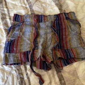 Rainbow shorts very boho